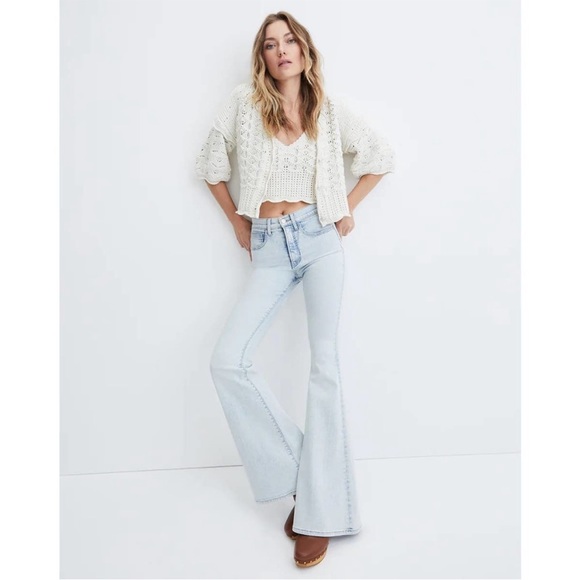 NWT Veronica Beard Sheridan High-Rise Stretch Bell-Bottom Flare Jeans - Picture 8 of 15